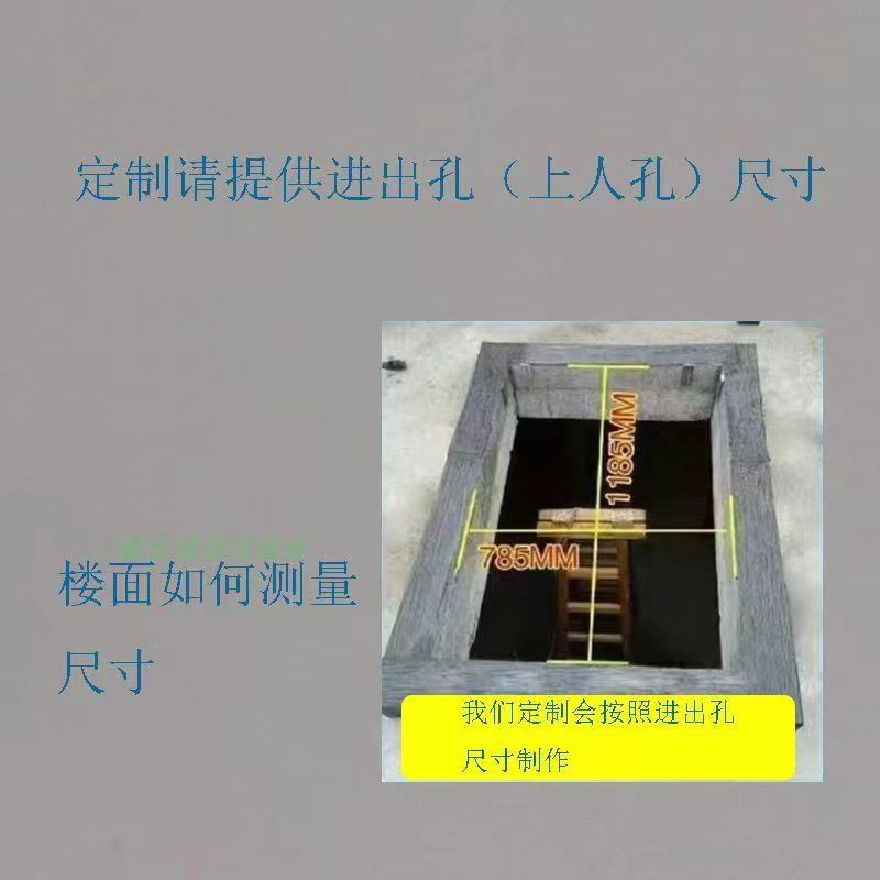 定制防雨天窗楼顶防水盖板楼顶检查口楼顶天井屋顶上人孔手动天窗(图14)
