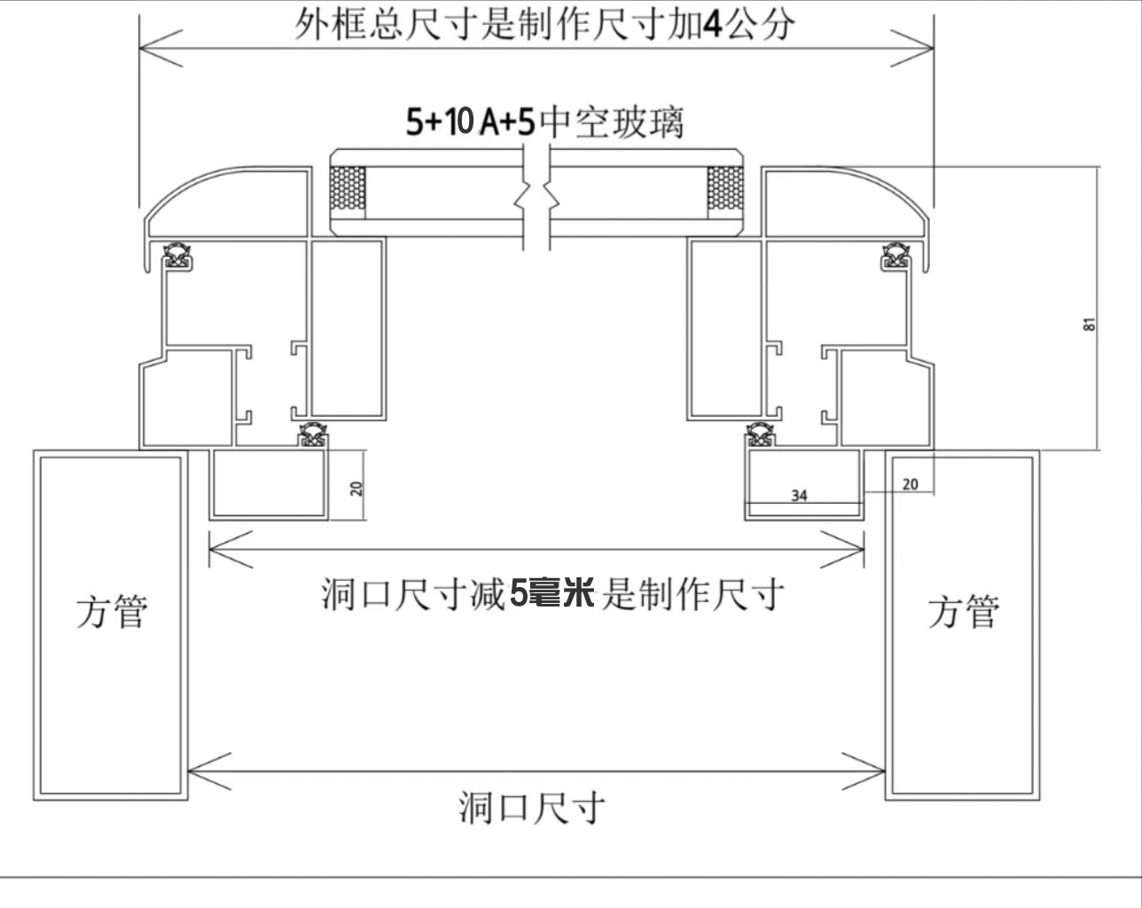 铝合金天窗屋顶斜平楼顶天窗盖阳光房采光井阁楼地下室楼梯口定制(图5)