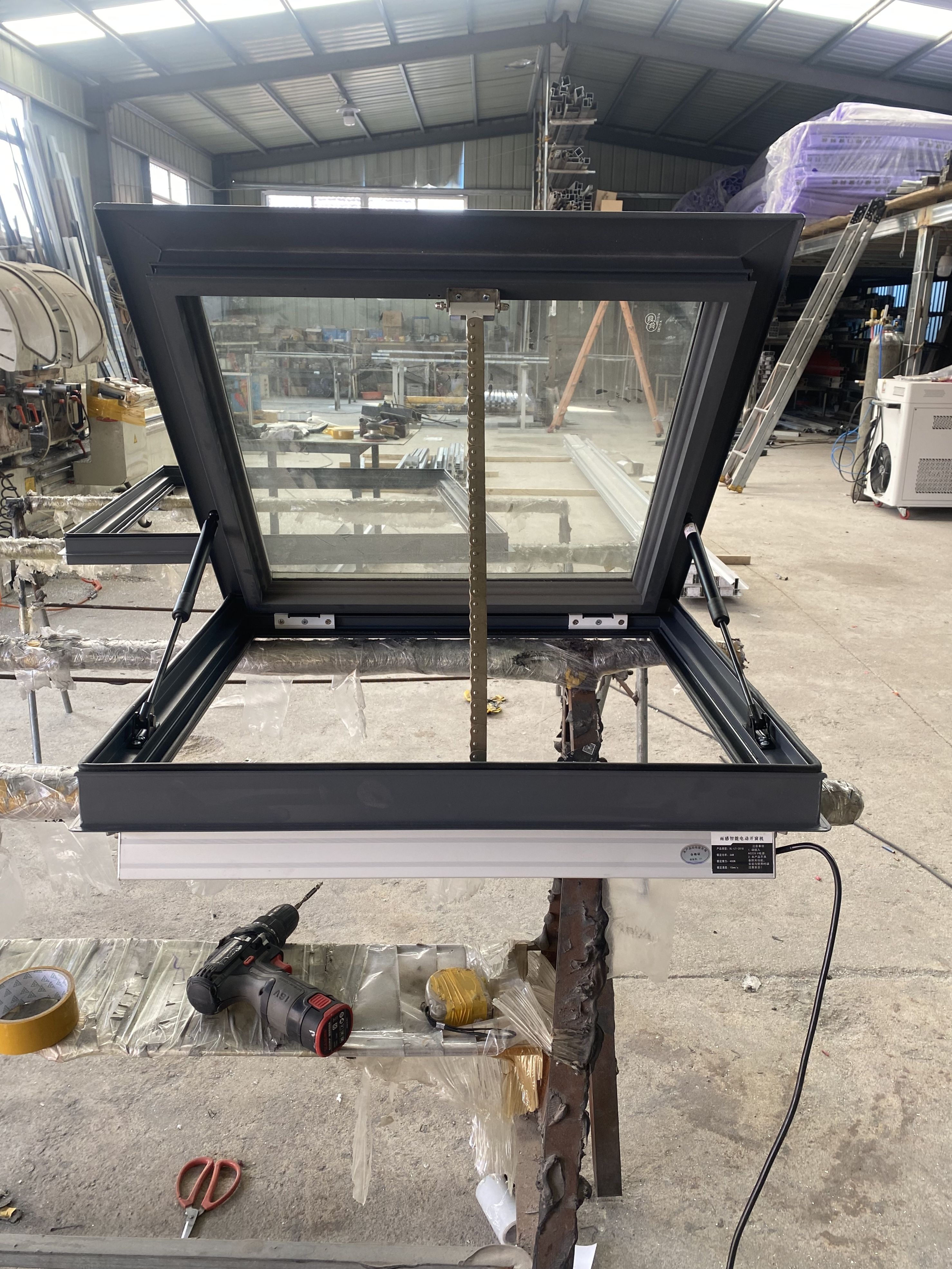 铝合金天窗屋顶斜平楼顶天窗盖阳光房采光井阁楼地下室楼梯口定制(图13)