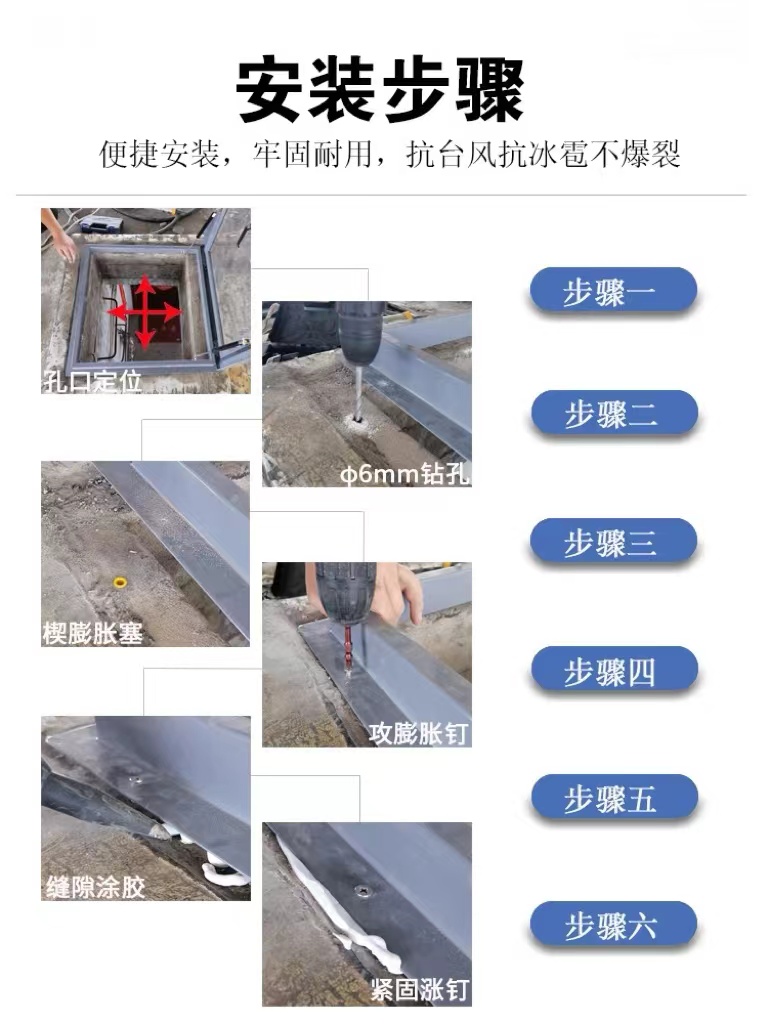 铝合金天窗带雨感阳光房斜木屋阁楼地下室采光井手动电动定制(图7)