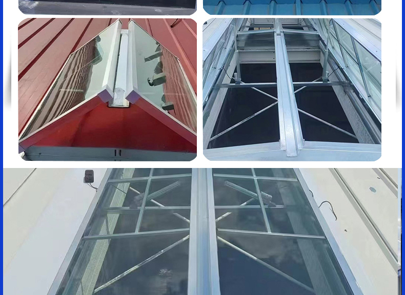 三角型消防电动通风天窗排烟天窗采光通风天窗厂房通风天窗(图9)