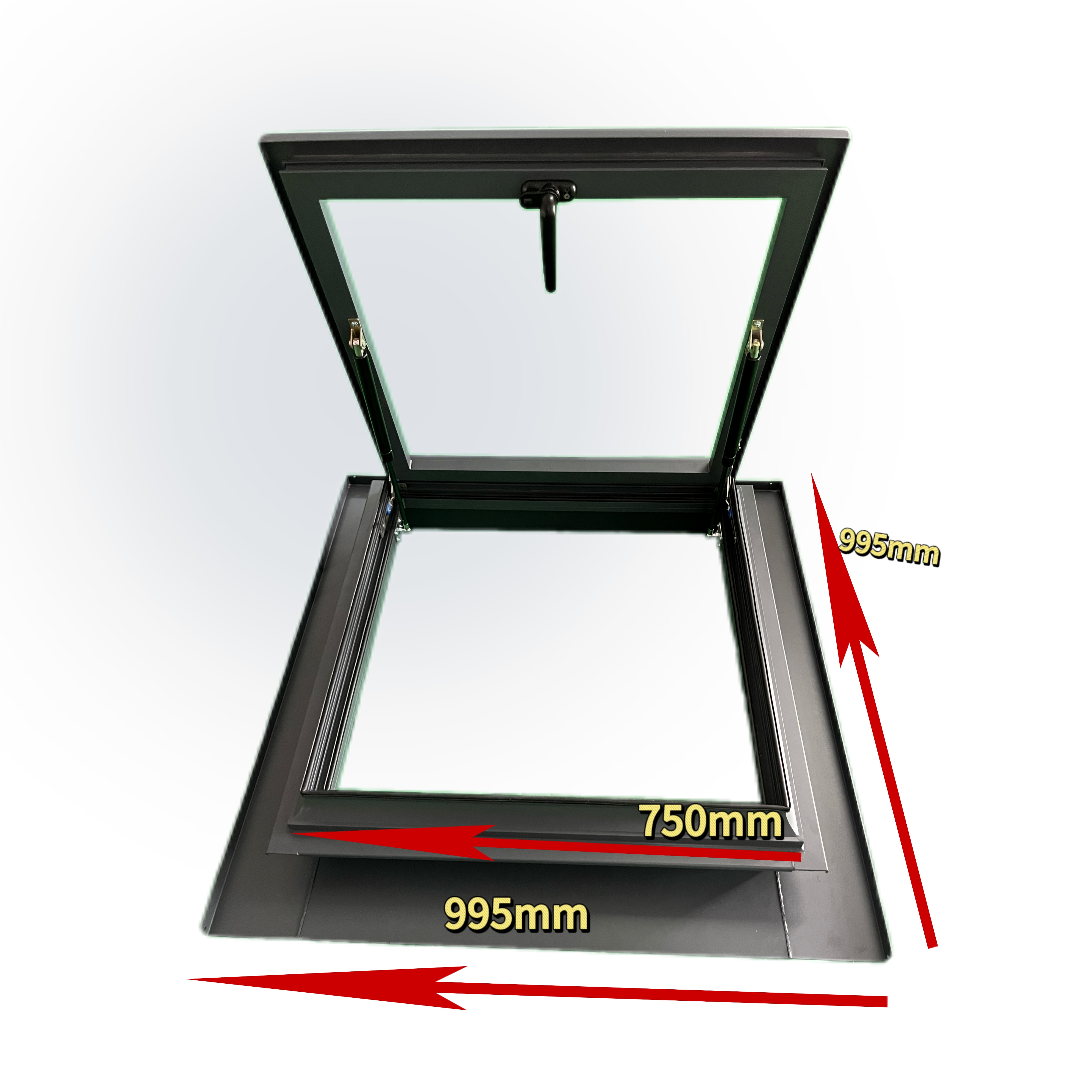 自建房全套铝合金瓦片屋顶专用手动天窗斜屋顶阁楼天窗无需做防水(图6)