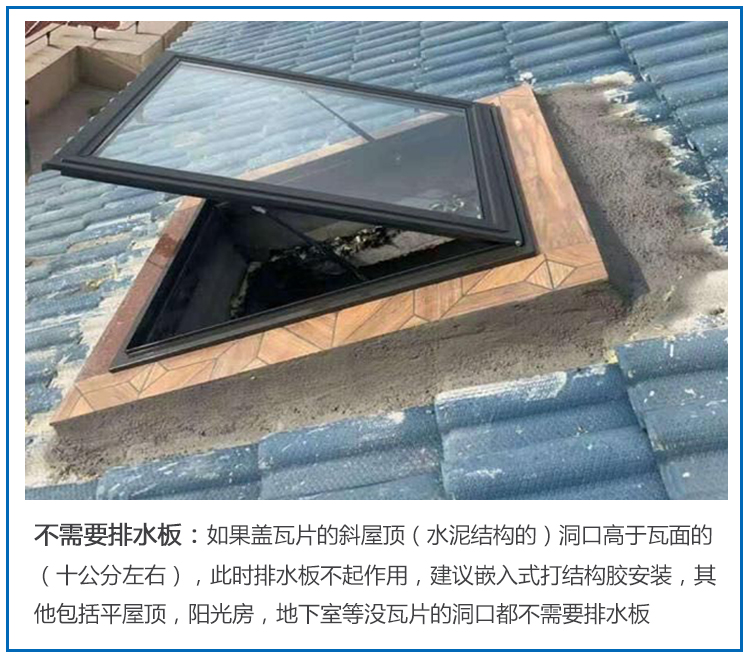 铝合金斜木屋顶阁楼天窗定制平屋面阳光房手动电动窗楼顶采光通风(图27)