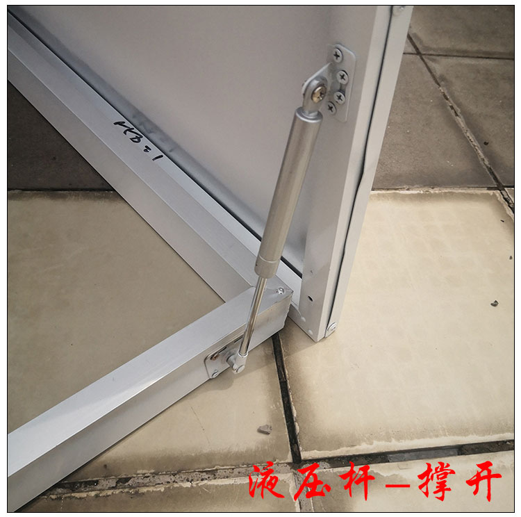 铝合金定制天窗防雨盖板阁楼斜平面屋顶天井上人孔挡雨板手动开启(图11)