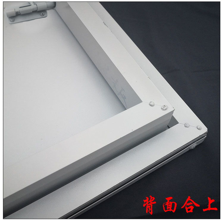 铝合金定制天窗防雨盖板阁楼斜平面屋顶天井上人孔挡雨板手动开启(图10)