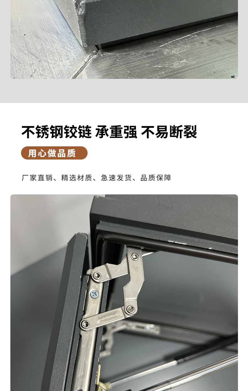 铝合金采光天窗定制电动天窗自建房别墅屋顶地下室采光通风天窗(图7)