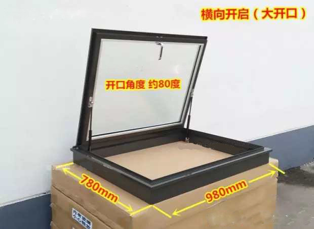 木结构屋顶天窗平屋顶铝合金电动天窗斜屋顶阁楼天窗采光透气天窗(图12)