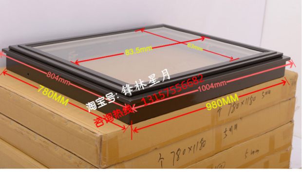铝合金木结构屋顶水泥斜屋顶斜屋面阁楼天窗阳光房电动窗老虎窗(图3)