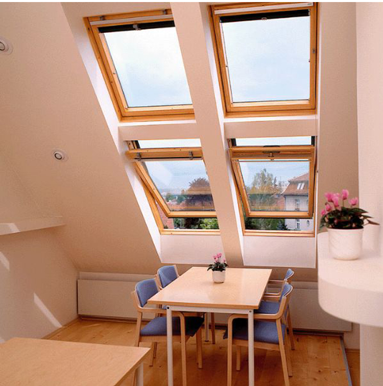 广东铝合金斜屋顶天窗斜屋面老虎窗阳光房电动窗地下室采光井(图37)