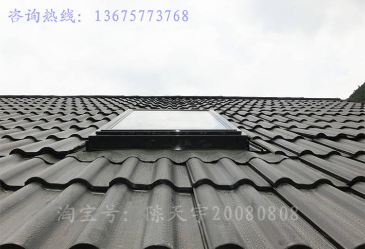 加厚铝合金斜坡屋顶天窗木头房顶阁楼老虎窗平屋面阳光房手动电动(图21)