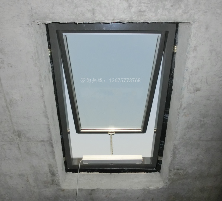 加厚铝合金斜坡屋顶天窗木头房顶阁楼老虎窗平屋面阳光房手动电动(图35)