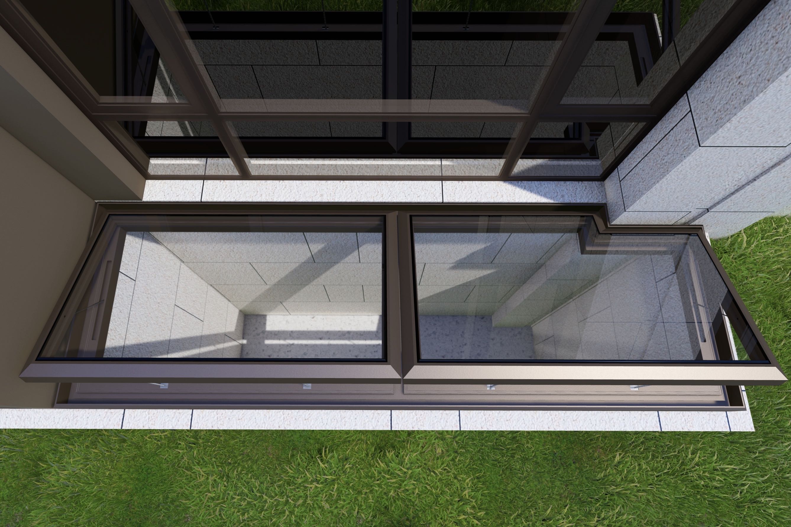 电动智能天窗别墅阳光房斜屋顶阁楼采光井老虎窗铝合金天窗平移(图9)