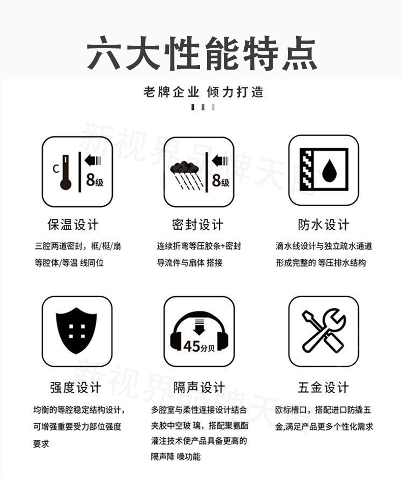 铝合金斜平屋顶面电动楼顶天窗盖定制阁楼阳光房地下采光井老虎窗(图4)