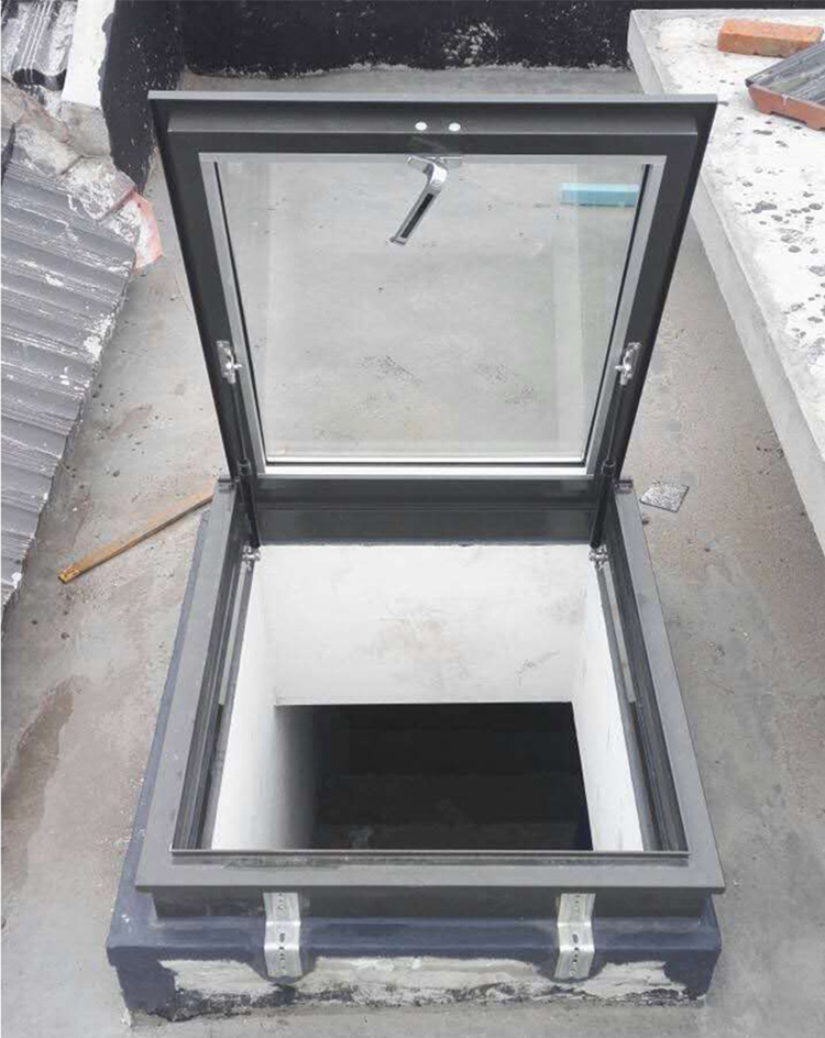 铝合金斜屋顶天窗斜屋面老虎窗阳光房电动窗地下室采光井(图14)