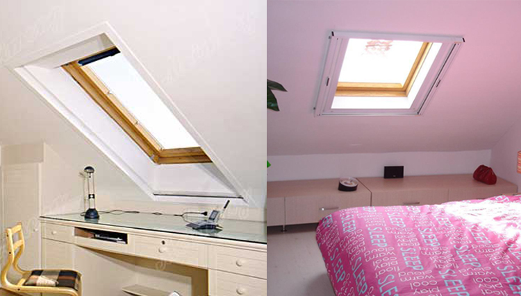 铝合金斜屋顶天窗斜屋面老虎窗阳光房电动窗地下室采光井(图35)