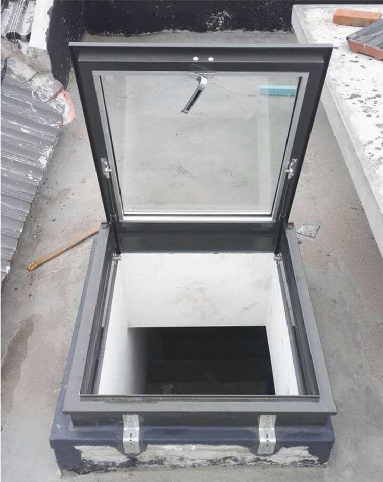 电动遥控天窗铝合金斜屋顶天窗斜屋面老虎窗阳光房地下室采光井(图13)