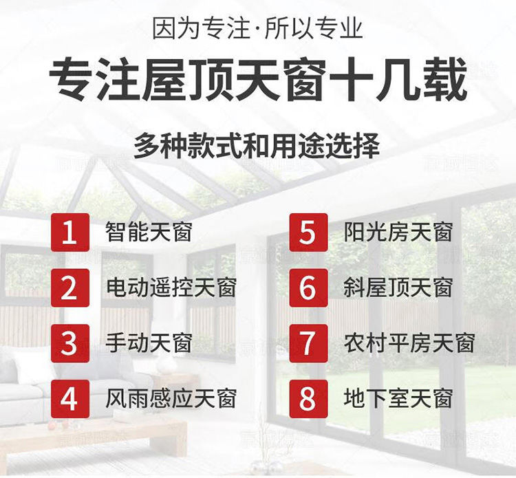 定制铝木阳光房天窗采光井天窗老虎窗斜屋顶阁楼别墅斜面铝木天窗(图6)