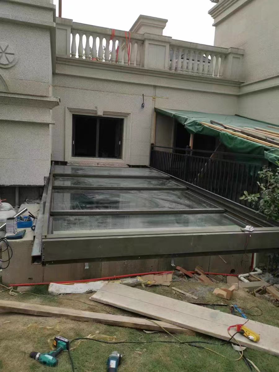 电动智能天窗别墅阳光房斜屋顶阁楼采光井老虎窗铝合金天窗平移(图7)