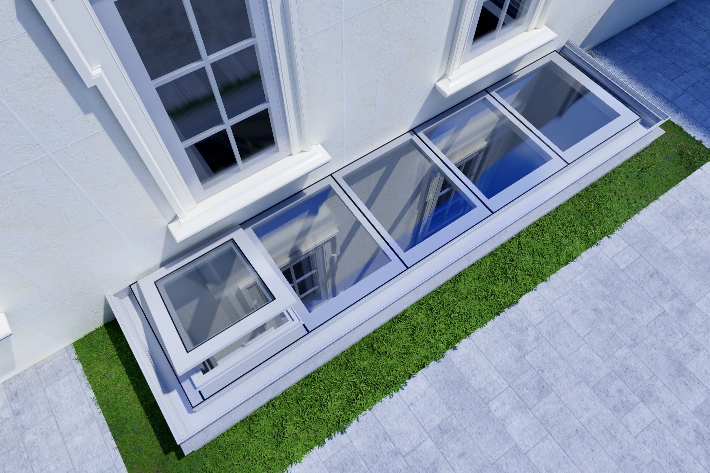 电动智能天窗别墅阳光房斜屋顶阁楼采光井老虎窗铝合金天窗平移(图14)