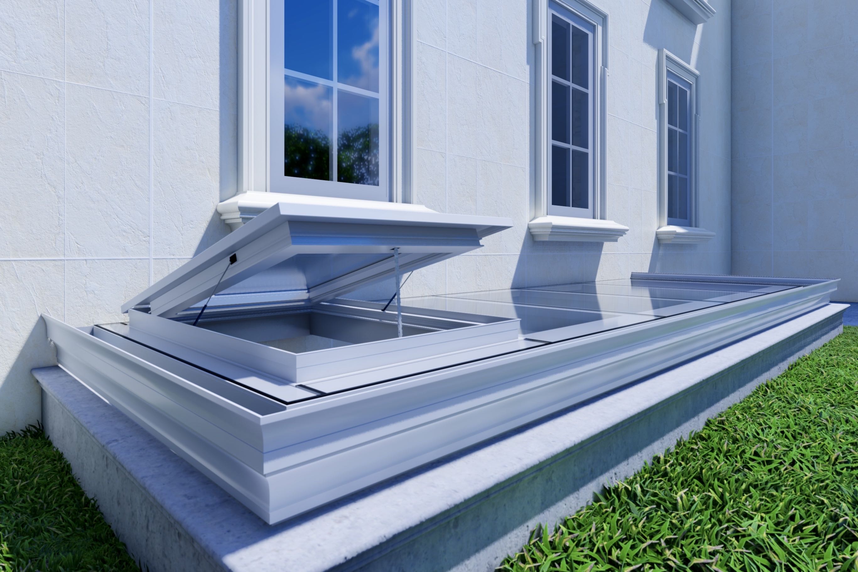 电动智能天窗别墅阳光房斜屋顶阁楼采光井老虎窗铝合金天窗平移(图22)