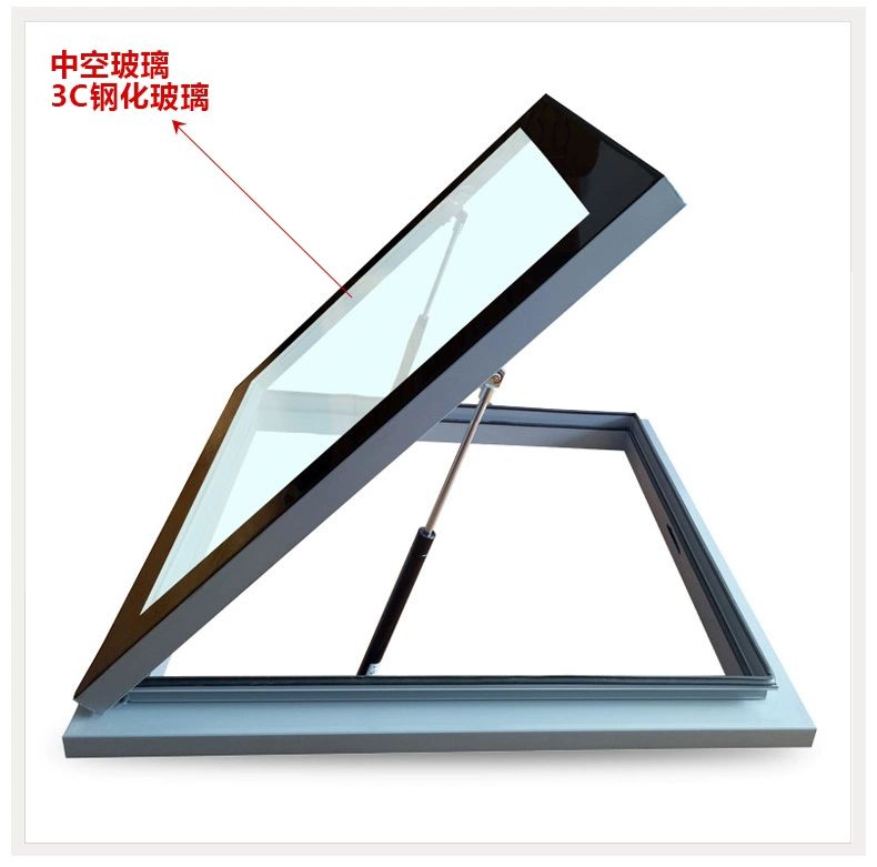 大开口手动天窗阳光房上悬屋顶老虎窗铝合金无缝焊接平移电动天窗(图19)