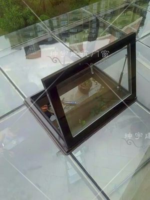 大开口手动天窗阳光房上悬屋顶老虎窗铝合金无缝焊接平移电动天窗(图42)
