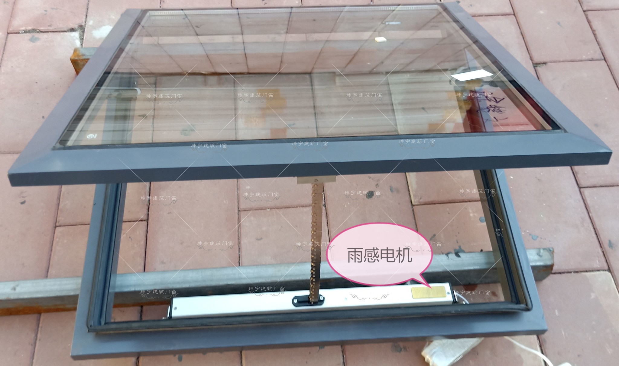 大开口手动天窗阳光房上悬屋顶老虎窗铝合金无缝焊接平移电动天窗(图41)