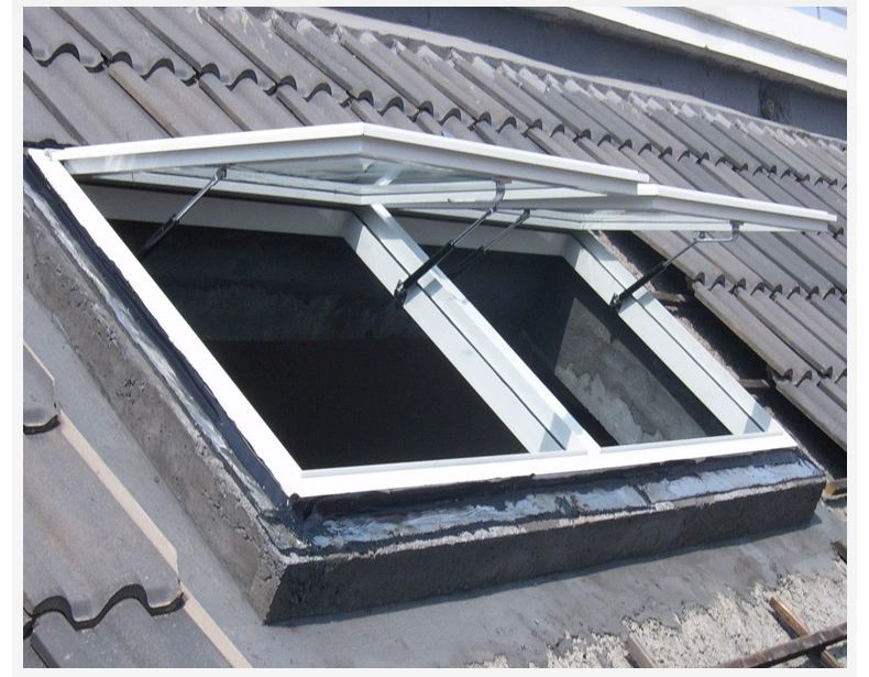 大开口手动天窗阳光房上悬屋顶老虎窗铝合金无缝焊接平移电动天窗(图43)
