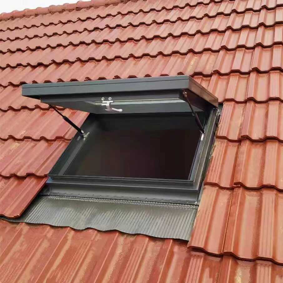 铝合金斜平屋顶面电动楼顶天窗盖阁楼阳光房地下采光井老虎窗定制(图8)