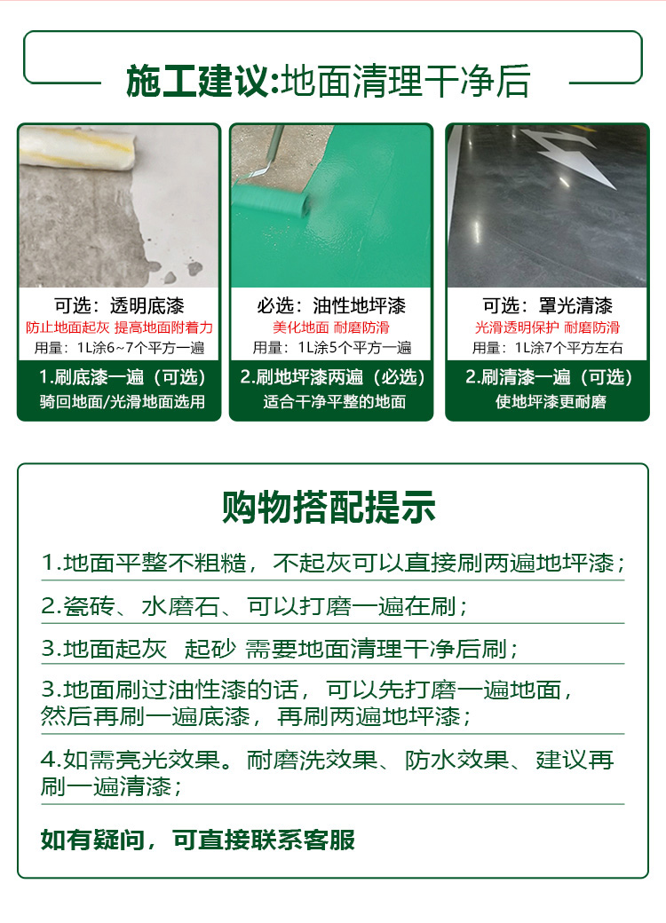 厂房环氧树脂地坪漆水泥地面漆防水耐磨地板漆自流平室内家用油漆(图3)