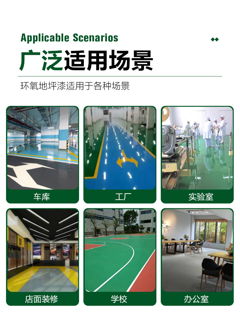 厂房环氧树脂地坪漆水泥地面漆防水耐磨地板漆自流平室内家用油漆(图12)