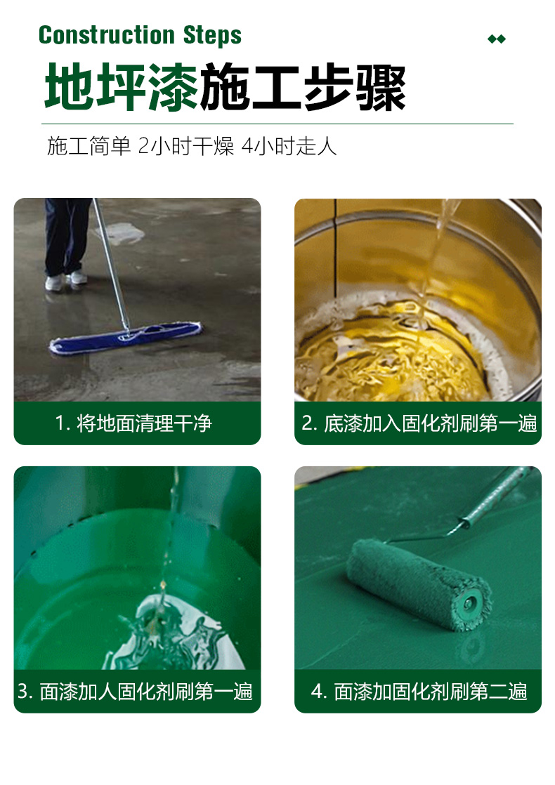 厂房环氧树脂地坪漆水泥地面漆防水耐磨地板漆自流平室内家用油漆(图13)