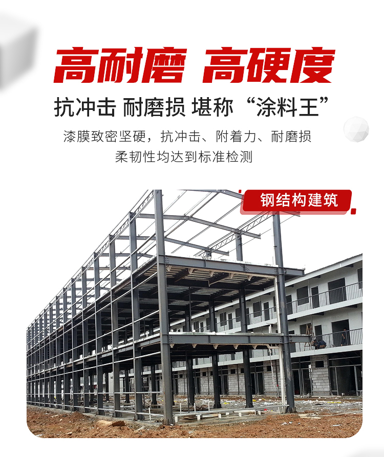 氟碳漆金属漆户外栏杆防锈漆镀锌管防腐漆黑色外墙彩钢瓦翻新油漆(图10)