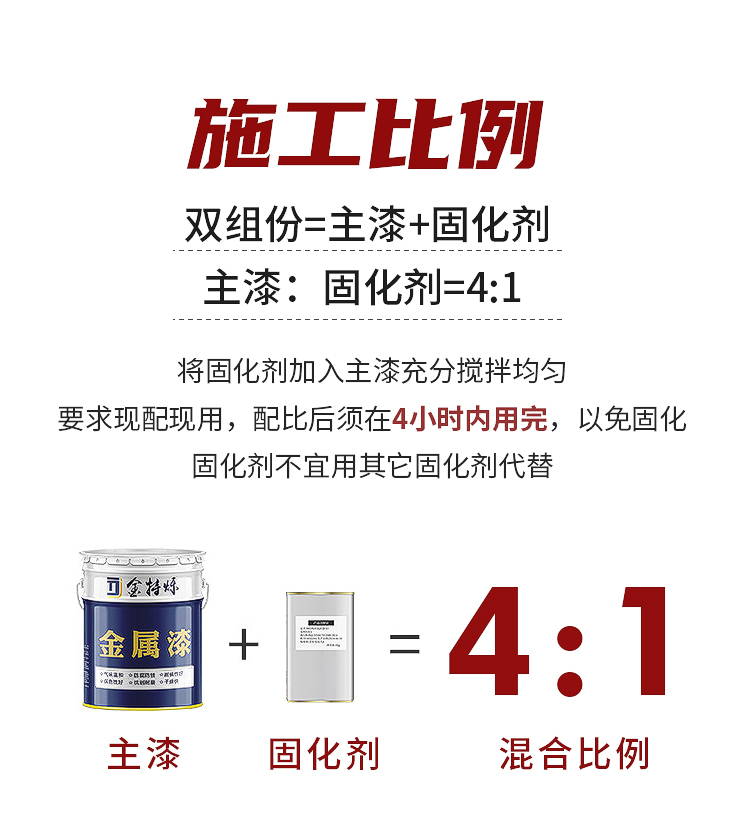 氟碳漆金属漆户外栏杆防锈漆镀锌管防腐漆黑色外墙彩钢瓦翻新油漆(图17)