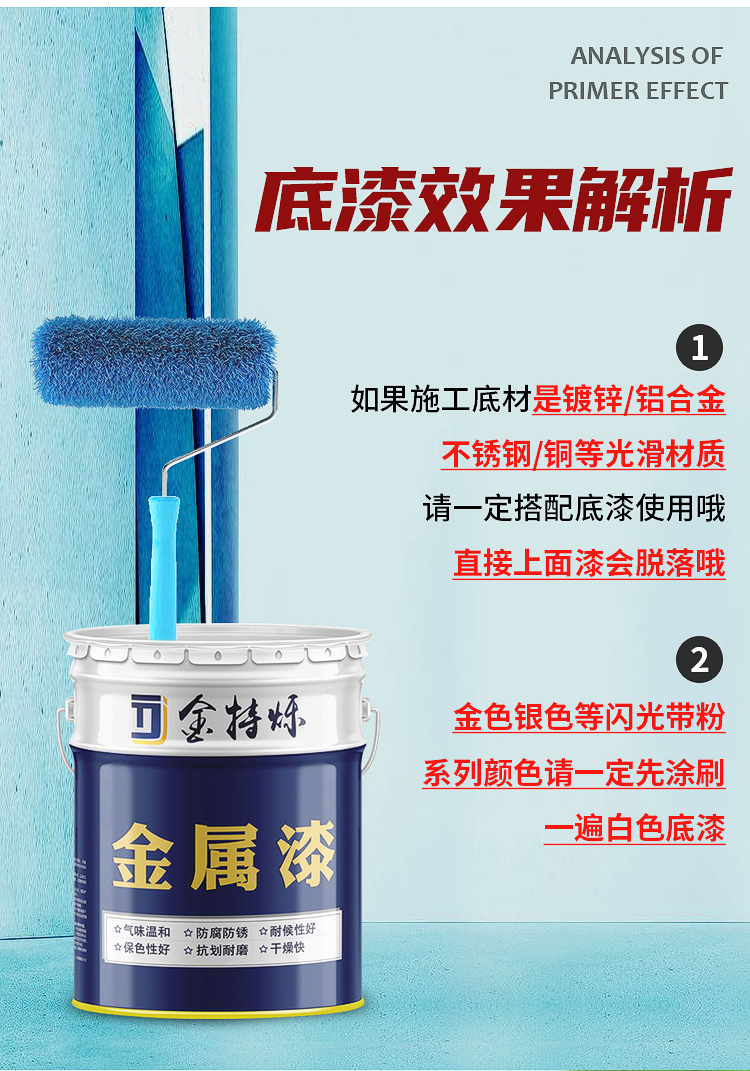 氟碳漆金属漆户外栏杆防锈漆镀锌管防腐漆黑色外墙彩钢瓦翻新油漆(图18)