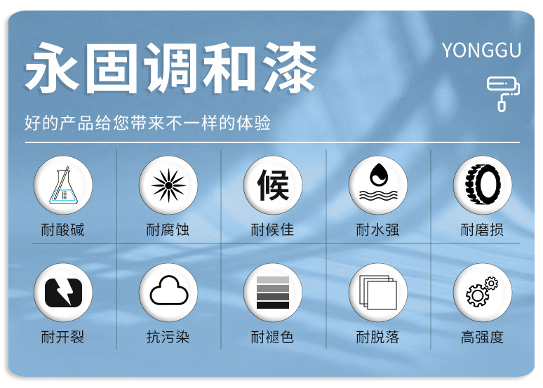 永固油漆铁红醇酸调和漆防锈漆金属防腐自喷银粉漆木门翻新大桶装(图4)