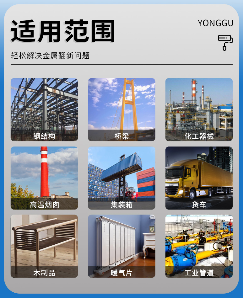 永固油漆铁红醇酸调和漆防锈漆金属防腐自喷银粉漆木门翻新大桶装(图7)