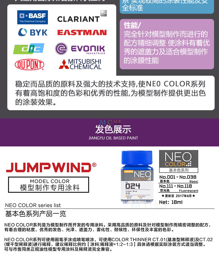 匠域油性漆 模型上色油漆 高达手办GK涂装补色漆手涂漆 JW001-042(图14)