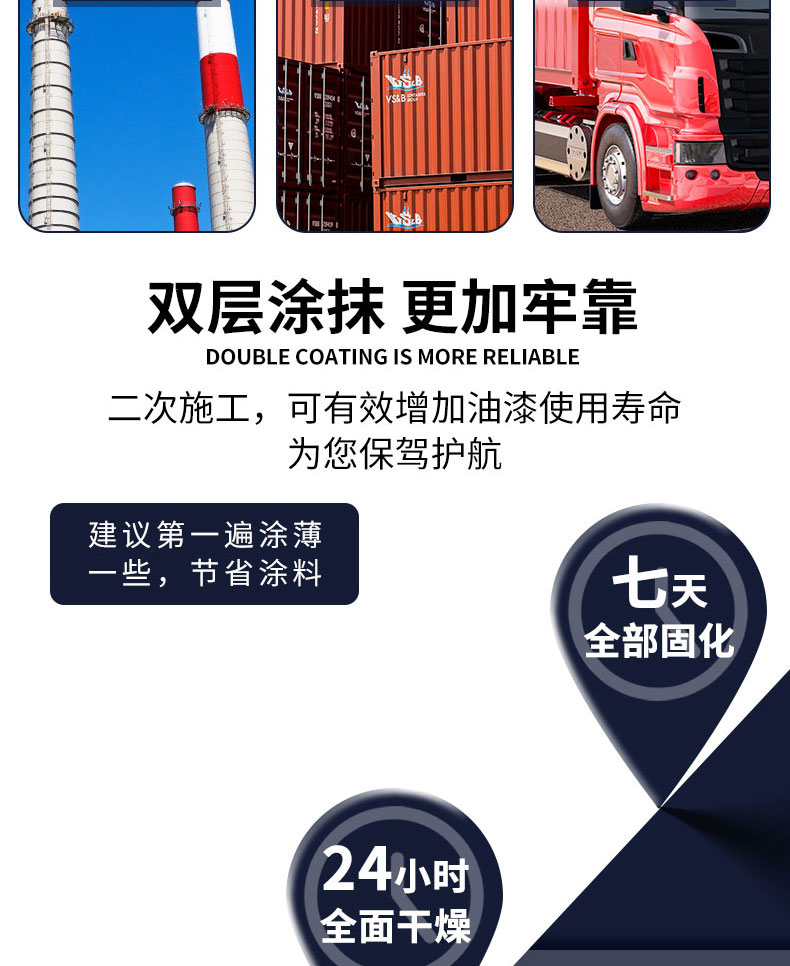 金属漆防锈漆栏杆门窗刷铁彩钢瓦翻新专用漆防腐醇酸调和灰色油漆(图9)