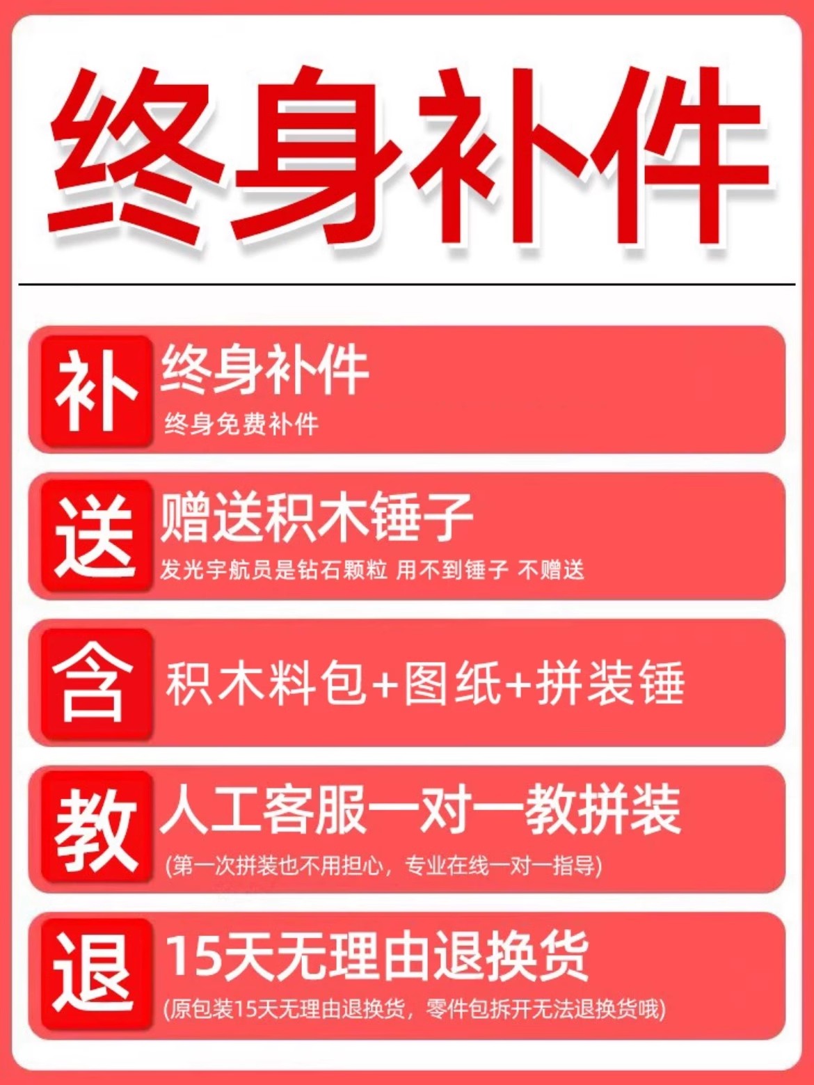 2025新款正版授权哪吒熬炳积木串联大颗立体摆件男女生日礼物摆件(图2)