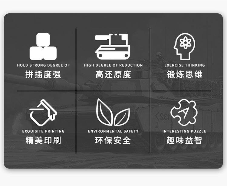 积木2025新款拼装玩具益智坦克装甲车拼图6到12岁男孩子儿童礼物(图2)