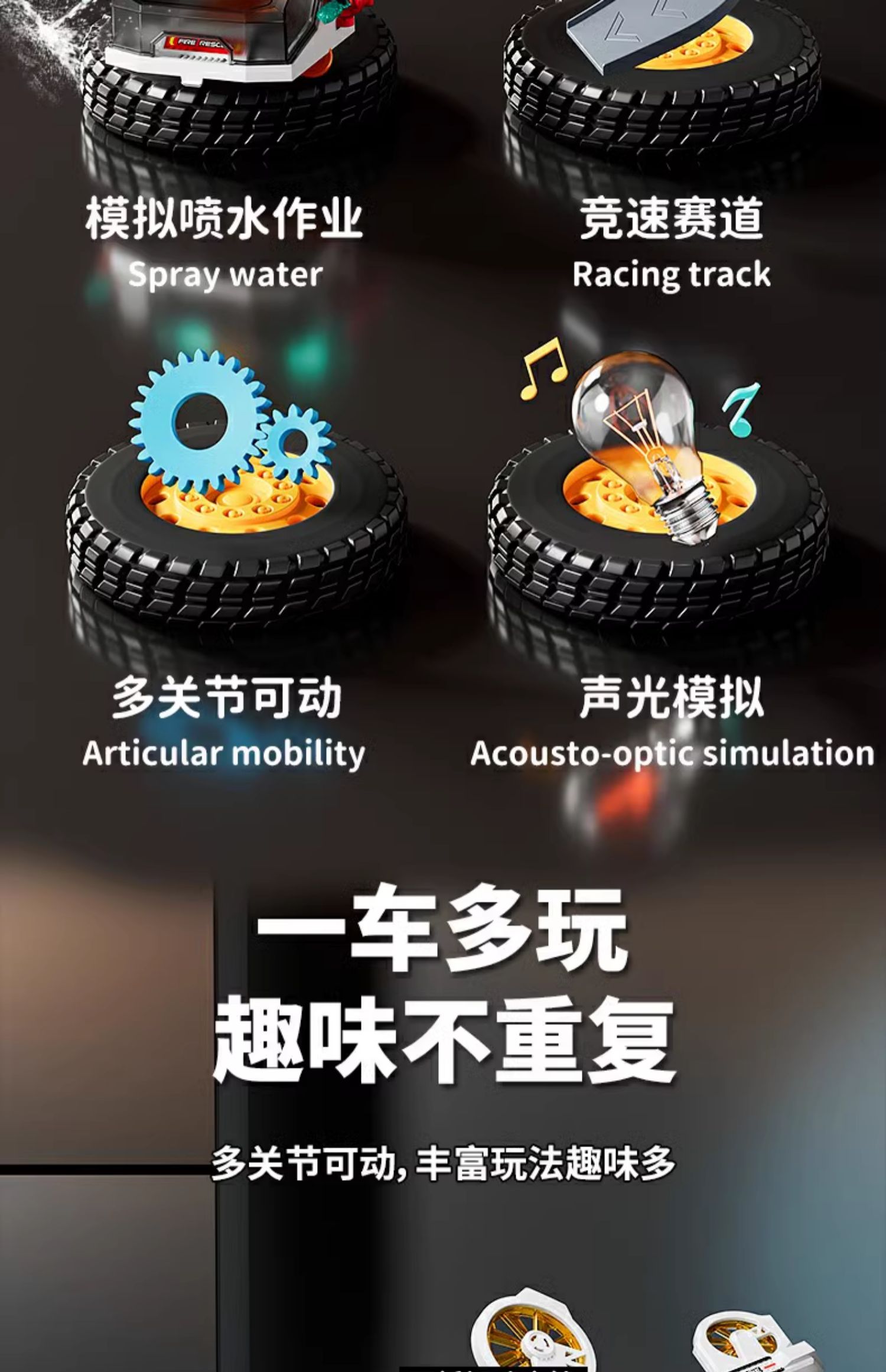 儿童山姆玩具男孩子2025年网红爆款消防车小男童高端4生日礼物盒5(图7)