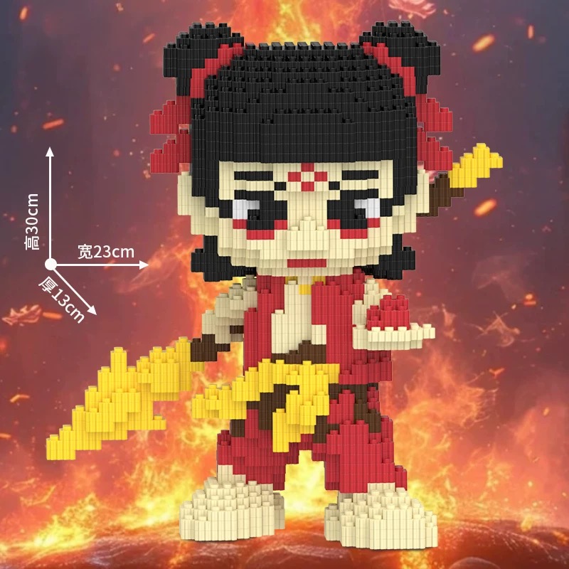 魔童哪吒积木2025新款男孩拼图6到12岁成人版高难度儿童拼装玩具(图2)