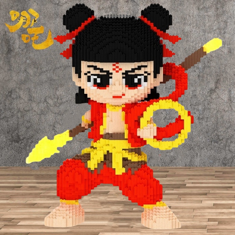 魔童哪吒积木2025新款男孩拼图6到12岁成人版高难度儿童拼装玩具(图5)