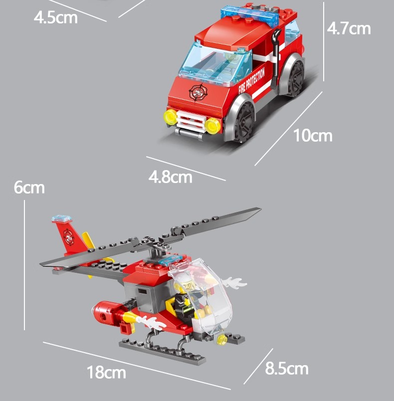 乐2025高积木男孩子益智拼装军事消防警察局10岁儿童汽车系列玩具(图21)