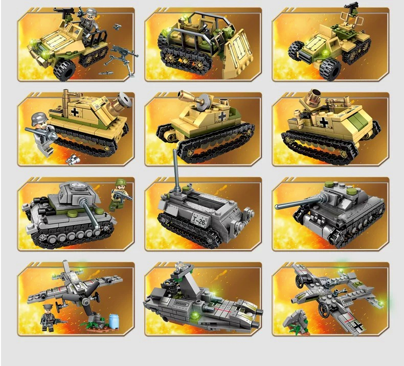 乐2025高积木男孩子益智拼装军事消防警察局10岁儿童汽车系列玩具(图30)