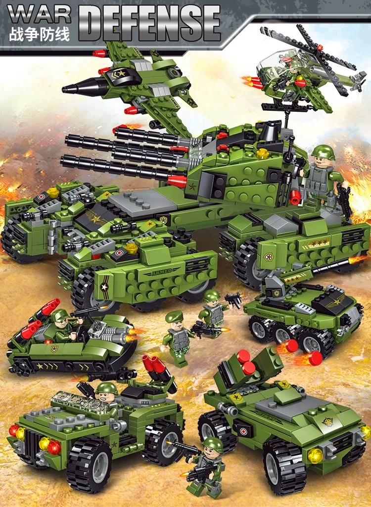 乐2025高积木男孩子益智拼装军事消防警察局10岁儿童汽车系列玩具(图32)