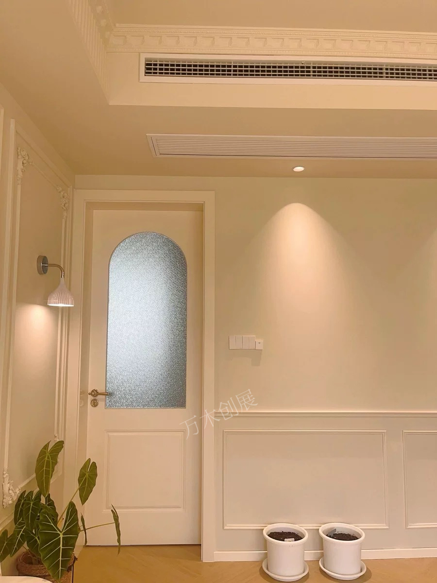 佛山工厂直销美式木门轻美式卧室门法式奶油白色烤漆门橡木烤漆门(图11)