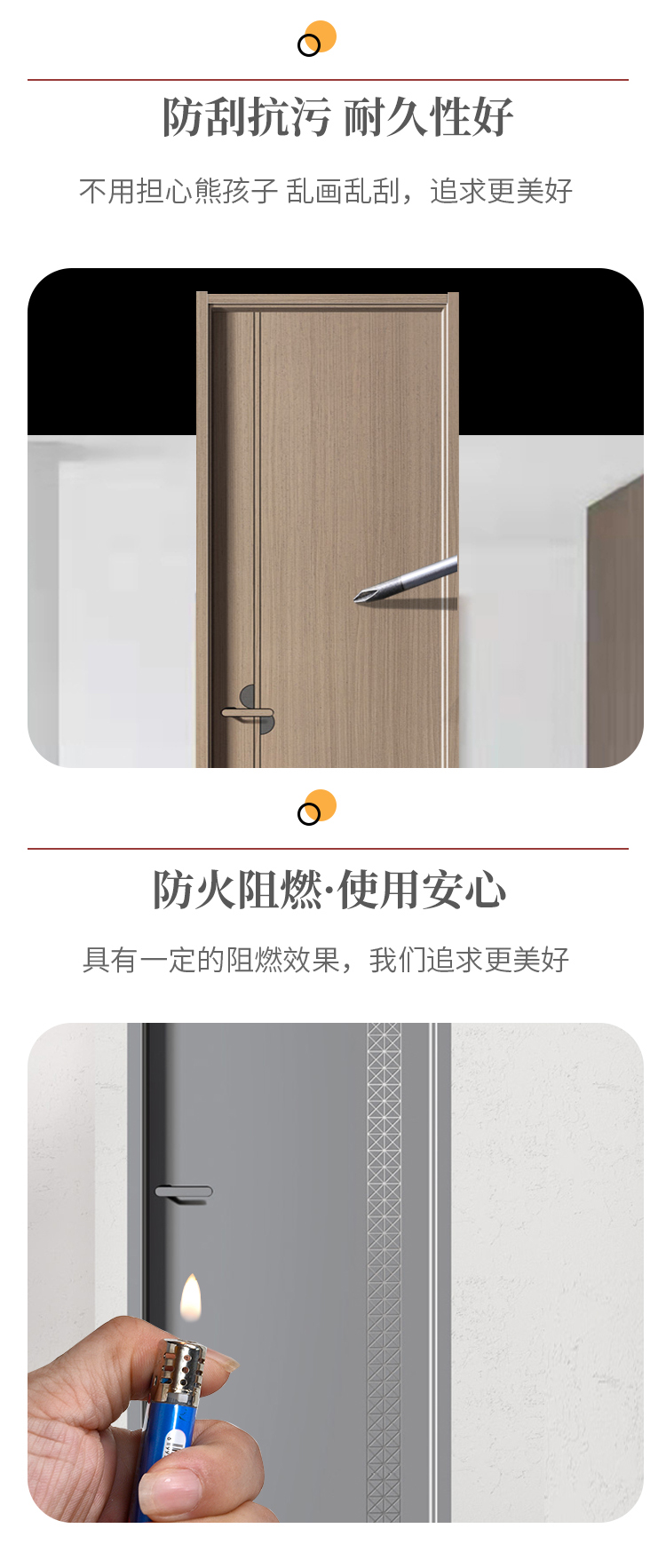 室内门 卧室门 烤漆门 碳晶门 实木复合卧室套装门 环保隔音定制(图6)