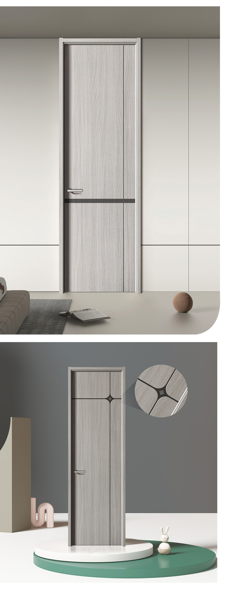 室内门 卧室门 烤漆门 碳晶门 实木复合卧室套装门 环保隔音定制(图13)